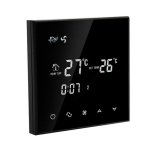 Термостат комнатный B-therm, черный,стеклянный, 3 скорости, недельное программирование, АWiFi для Android и IOS, С220, 3А, 86 х 86 х 13,3 мм