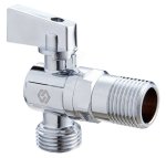 Кран шаровый для подключения с/т приборов угловой 1/2