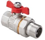 Кран шаровый Premium с полусгоном прямой ВН бабочка 1