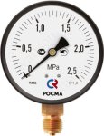 Манометр ТМ-310Р.00 (0 - 1,0 МРа) 63 мм нижнее подключение G1/4 класс 1.5
