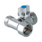 Кран шаровый для подключения с/т приборов 1/2'' х 3/4'' х 1/2''