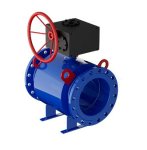 Кран шаровой 11с67п ЦФ, ф/ф, с редуктором, Ру25 Ду 400
