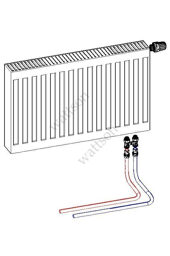 Комплект подключения панельного радиатора