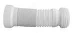 Патрубок для унитаза гофрированный белый ПП 110, 270-550 мм
