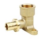 Водорозетка. Угол Slide-fit латунный настенный ВР 20 x 1/2