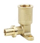 Водорозетка. Угол Slide-fit латунный настенный ВР удлиненный 16 x 1/2
