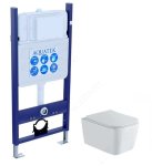 Комплект Либра N-14 cm: унитаз-компакт Либра New с тонким сиденьем soft-close, инсталляция ECO Standart 50