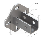 Фланец седельный универсальный TSF U 38 - 41 6F6