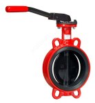 Затвор дисковый ГРАНВЭЛ ЗПТС-FL(w)-3-MN-HT, Ду 065, Ру 16, м/фл., с рукояткой, Траб= +60...+115°С, диск - чугун, уплотнение- EPDM HT