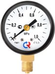 Манометр ТМ-110Р.00 (0 - 1 MPa) 40 мм нижнее подключение М10х1 класс 2,5