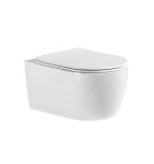 Унитаз Европа New, подвесной безободковый смыв торнадо 490 х 360 х250 с сиденьем Soft Close