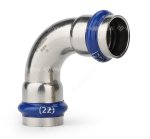 Угольник 90° двухраструбный Inox Press 15 x 15