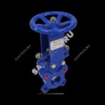 Задвижка шибер чуг м/фл Ду150 Ру16 2/ст EPDM 1111W Benarmo