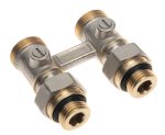 Клапан запорный LV-KB прямой, подключение 1/2x3/4, PN10, Tmax 120 C