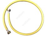 Подводка гибкая для газа, ПВХ желтый 10*15, 1/2", 1,00 м, гайка/гайка