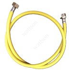 Подводка гибкая для газа, ПВХ желтый 10*15, 1/2