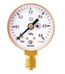Манометр сварочный ТМ-210Р.00 (0 - 0,6 МРа) 50 мм нижнее подключение M12 x 1.5, класс 2.5 пропан