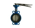 Затвор дисковый поворотный чугун 2011HA Ду 150 Ру 16 м/фл. с рукояткой диск нерж манжета EPDM EURO