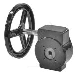 Редуктор четвертьоборотный 2010.R01 F07 11х11 квадрат для затвора Ду 100