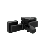 Смеситель Minimax Square для ванны, однорычажный матовый черный латунь