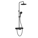 Душевая система Core Round с термостатическим смесителем и ручным душем матовая черная