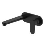 Смеситель Ника для раковины настенный (внешняя и скрытая часть) матовый черный