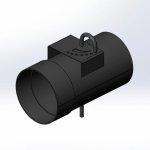 Патрубок дымохода D=120, L=165