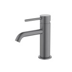 Смеситель Европа для раковины 89, без донного клапана, оружейная сталь